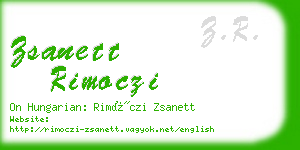 zsanett rimoczi business card